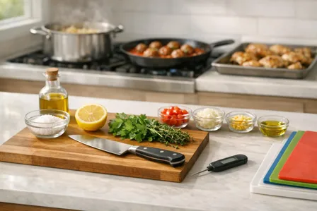 Home Cooking for Beginners: Essential Kitchen Skills, Safety and Core Recipes