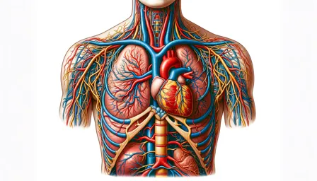 Thorax Anatomy: organs, arteries, veins and nerves